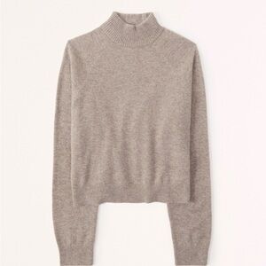 Abercrombie & Fitch Cashmere Light Brown Wedge Sweater